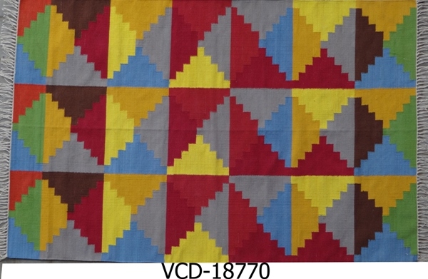 HAND WOVEN COTTON KILIM